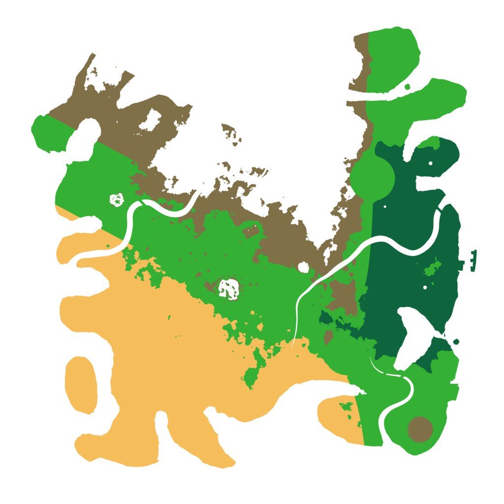 Biome Rust Map: Procedural Map, Size: 3500, Seed: 536963301