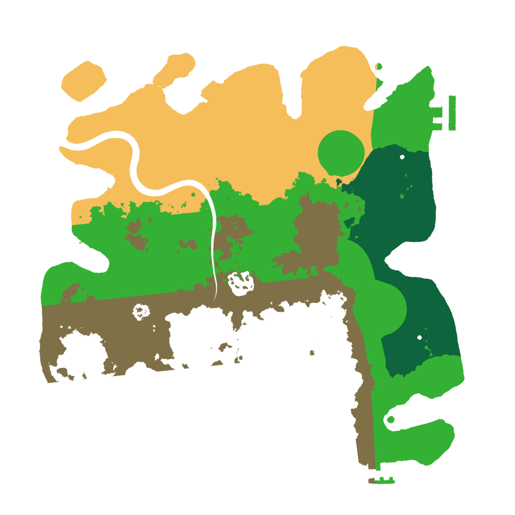 Biome Rust Map: Procedural Map, Size: 3000, Seed: 36453