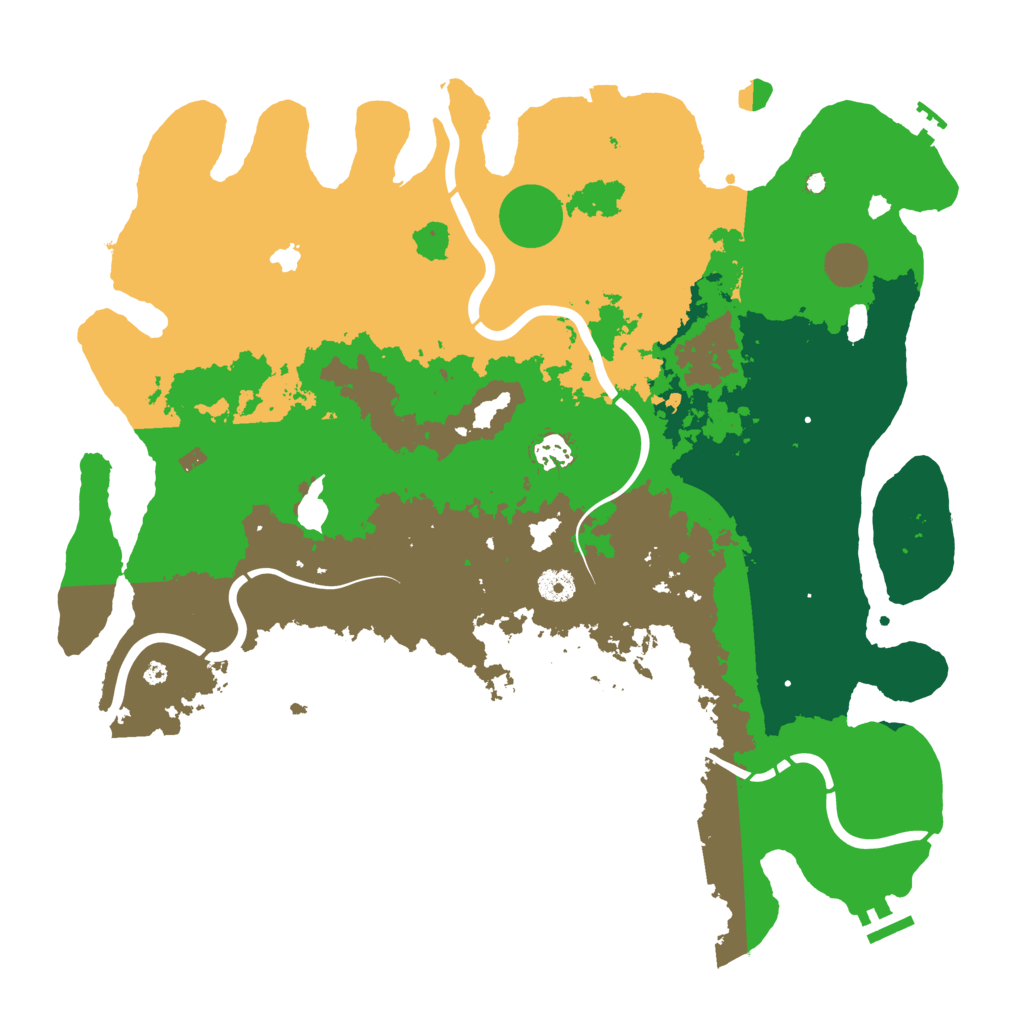 Biome Rust Map: Procedural Map, Size: 4250, Seed: 411345639