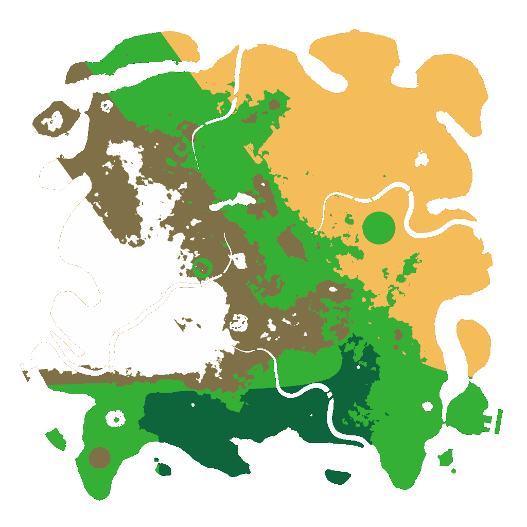 Biome Rust Map: Procedural Map, Size: 4250, Seed: 924725150