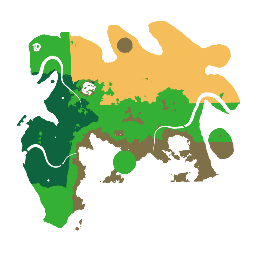 Biome Rust Map: Procedural Map, Size: 3000, Seed: 59910272