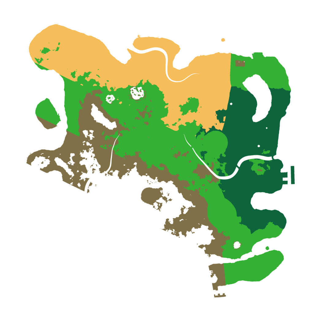 Biome Rust Map: Procedural Map, Size: 3500, Seed: 1949307934