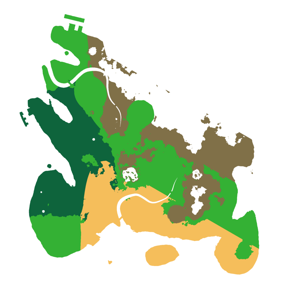Biome Rust Map: Procedural Map, Size: 3000, Seed: 345096822