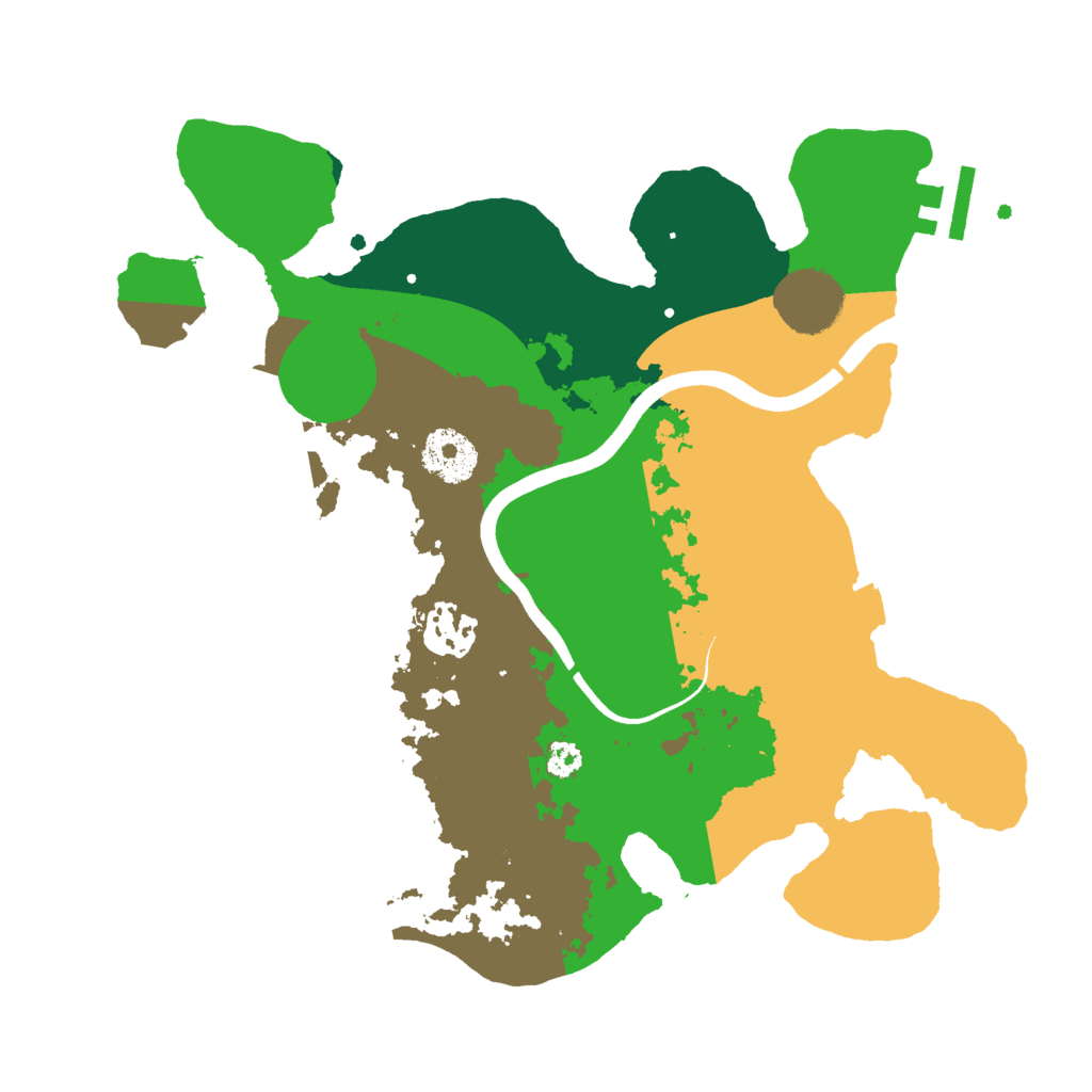 Biome Rust Map: Procedural Map, Size: 3000, Seed: 48688995