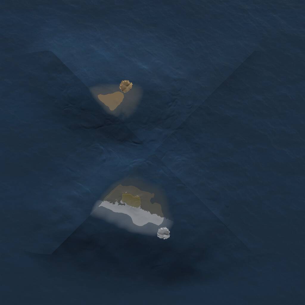 Rust Map: Procedural Map, Size: 1000, Seed: 1911944272, 3 Monuments