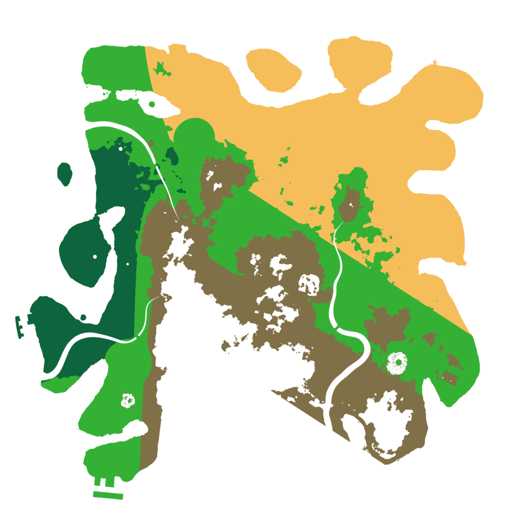 Biome Rust Map: Procedural Map, Size: 3500, Seed: 1966226197