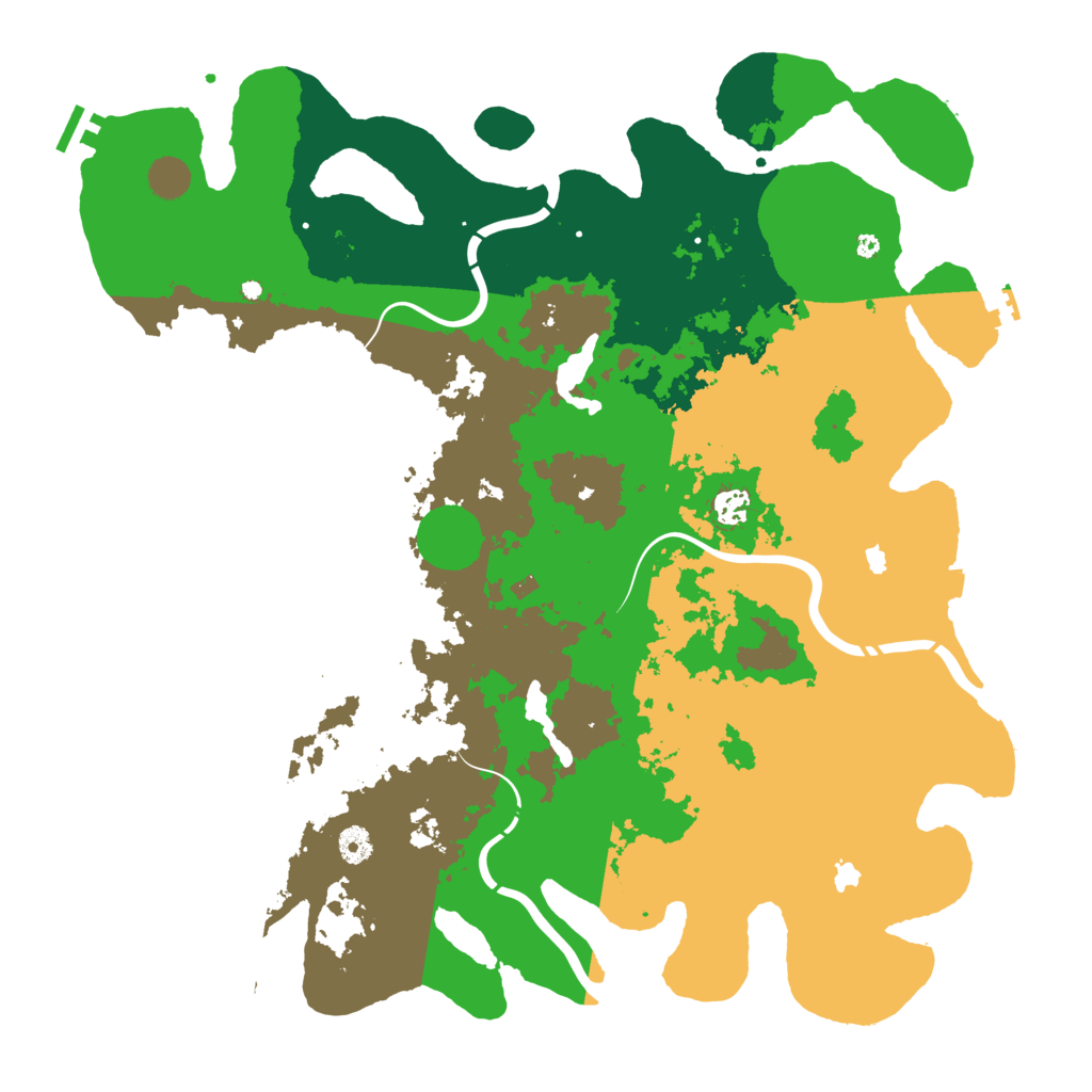 Biome Rust Map: Procedural Map, Size: 4500, Seed: 2123149666