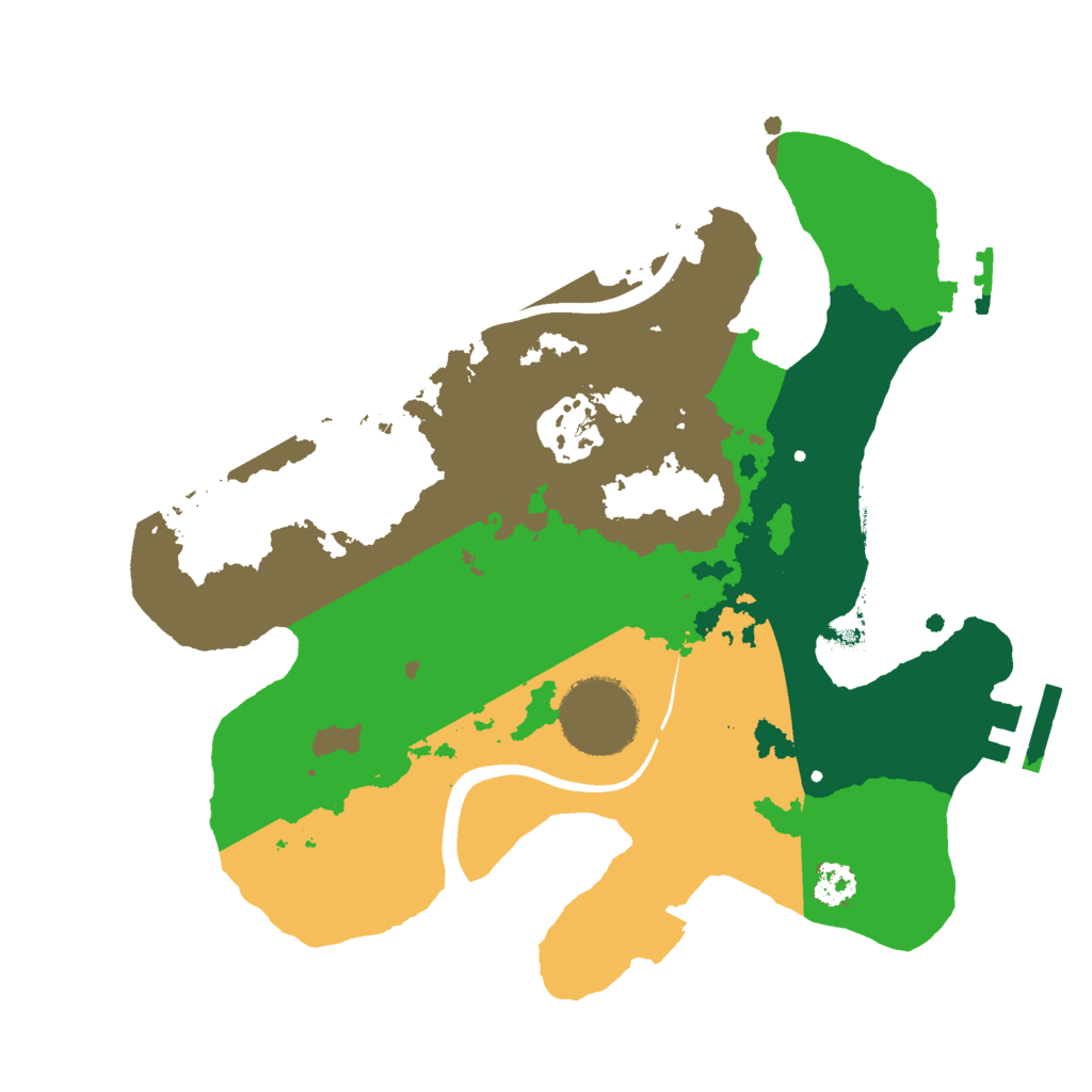 Biome Rust Map: Procedural Map, Size: 2500, Seed: 1811560113