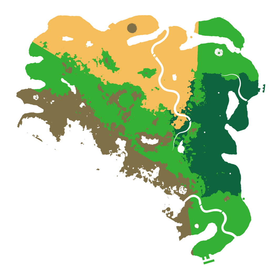 Biome Rust Map: Procedural Map, Size: 4900, Seed: 385766984