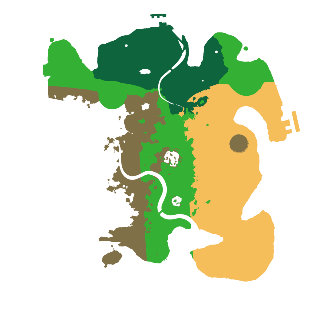 Biome Rust Map: Procedural Map, Size: 3000, Seed: 1125486946