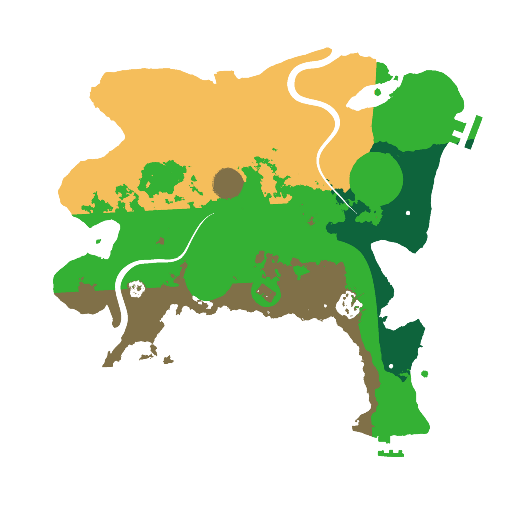 Biome Rust Map: Procedural Map, Size: 3000, Seed: 1179181398