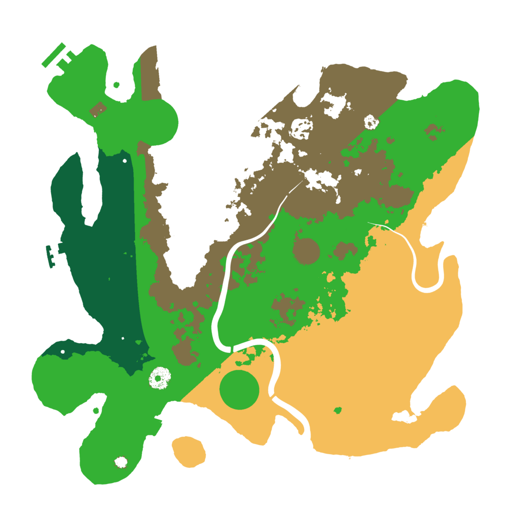 Biome Rust Map: Procedural Map, Size: 3500, Seed: 149861245