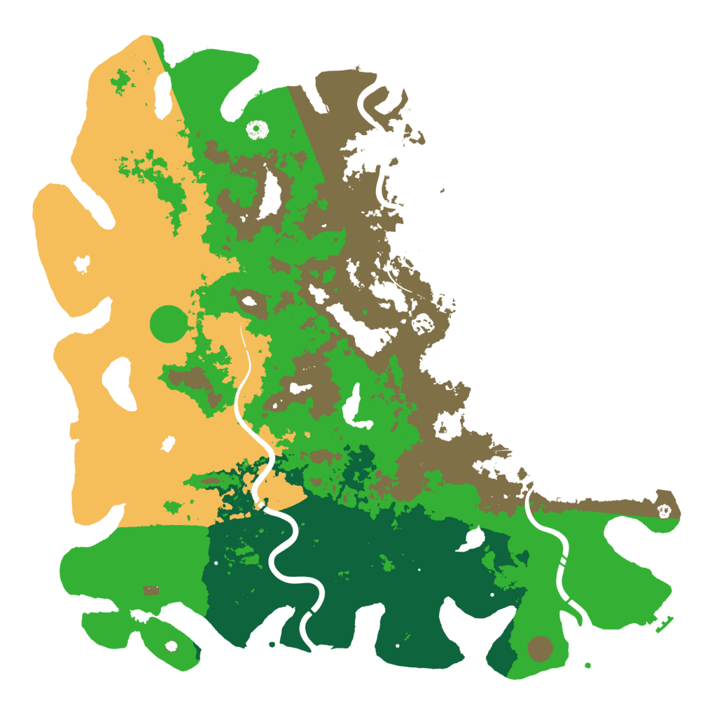 Biome Rust Map: Procedural Map, Size: 5000, Seed: 56442660