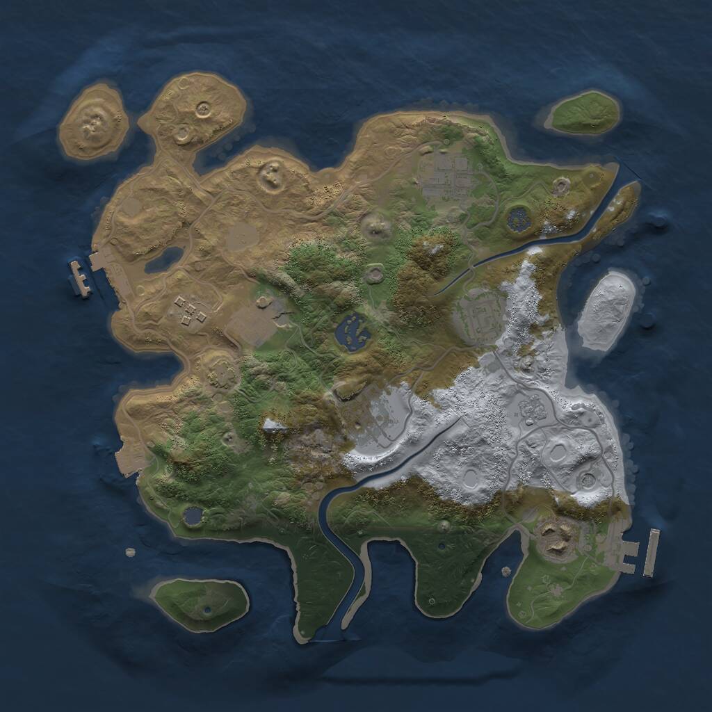 Procedural Map :: Rust Map :: Just-Wiped