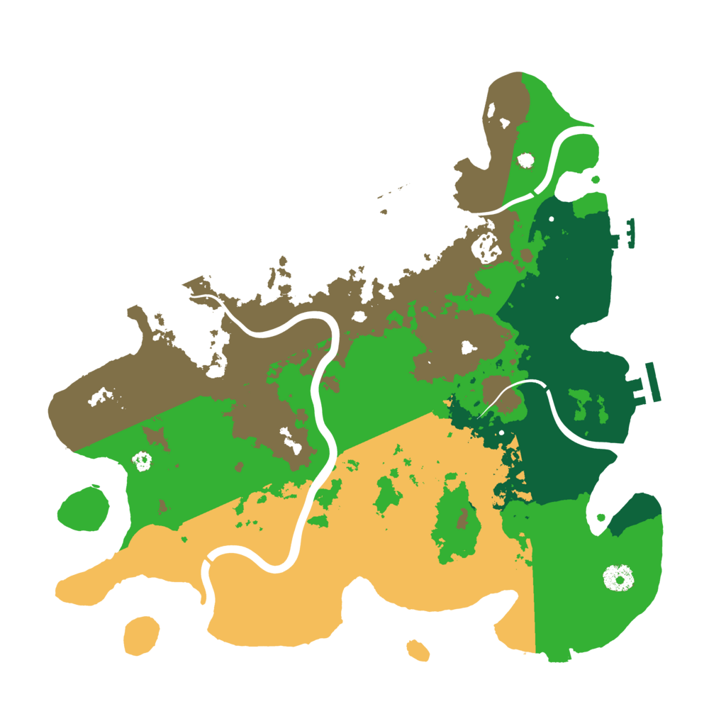 Biome Rust Map: Procedural Map, Size: 3700, Seed: 1199187739