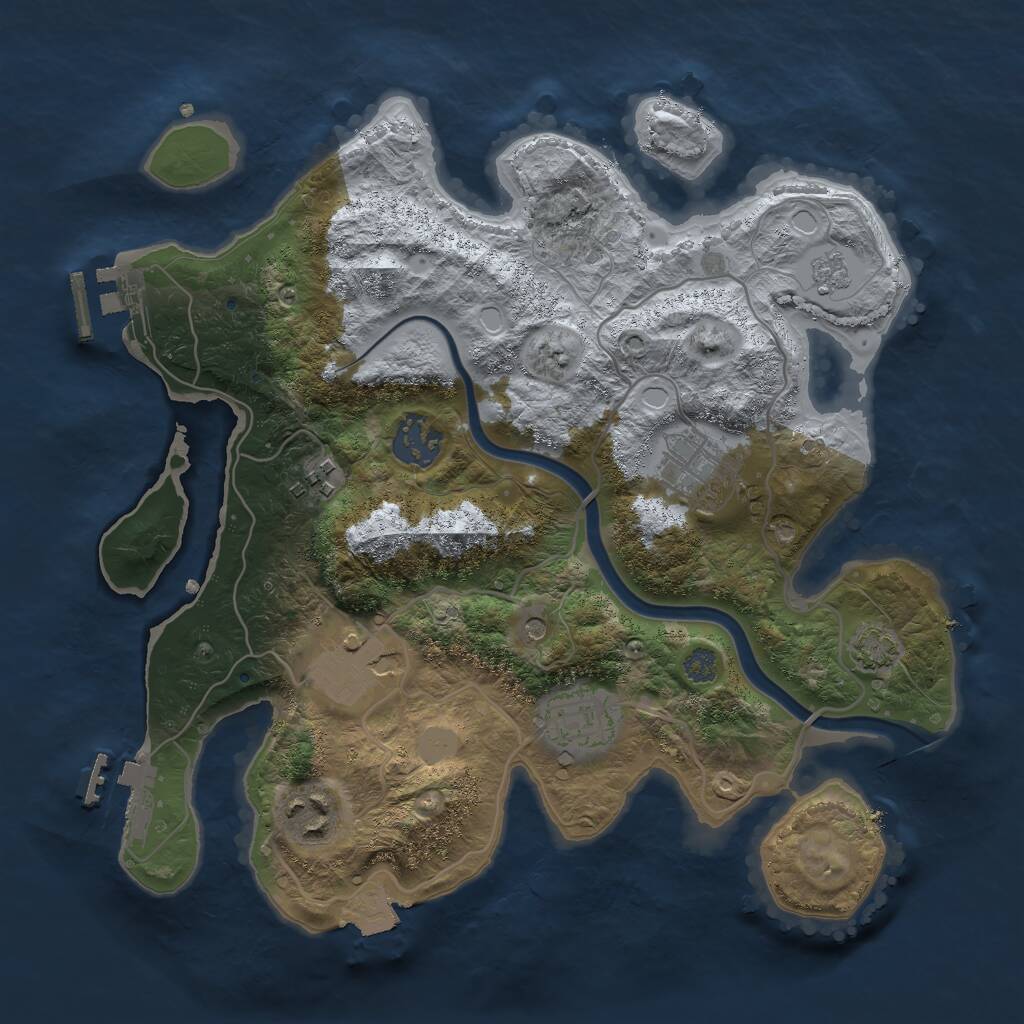 Procedural Map :: Rust Map :: Just-Wiped