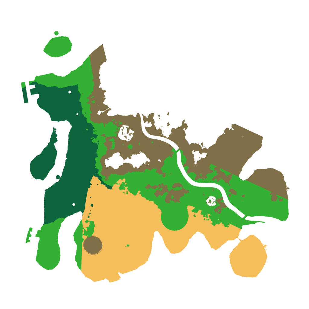 Biome Rust Map: Procedural Map, Size: 3000, Seed: 39919