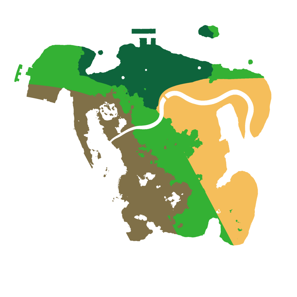 Biome Rust Map: Procedural Map, Size: 2500, Seed: 502130