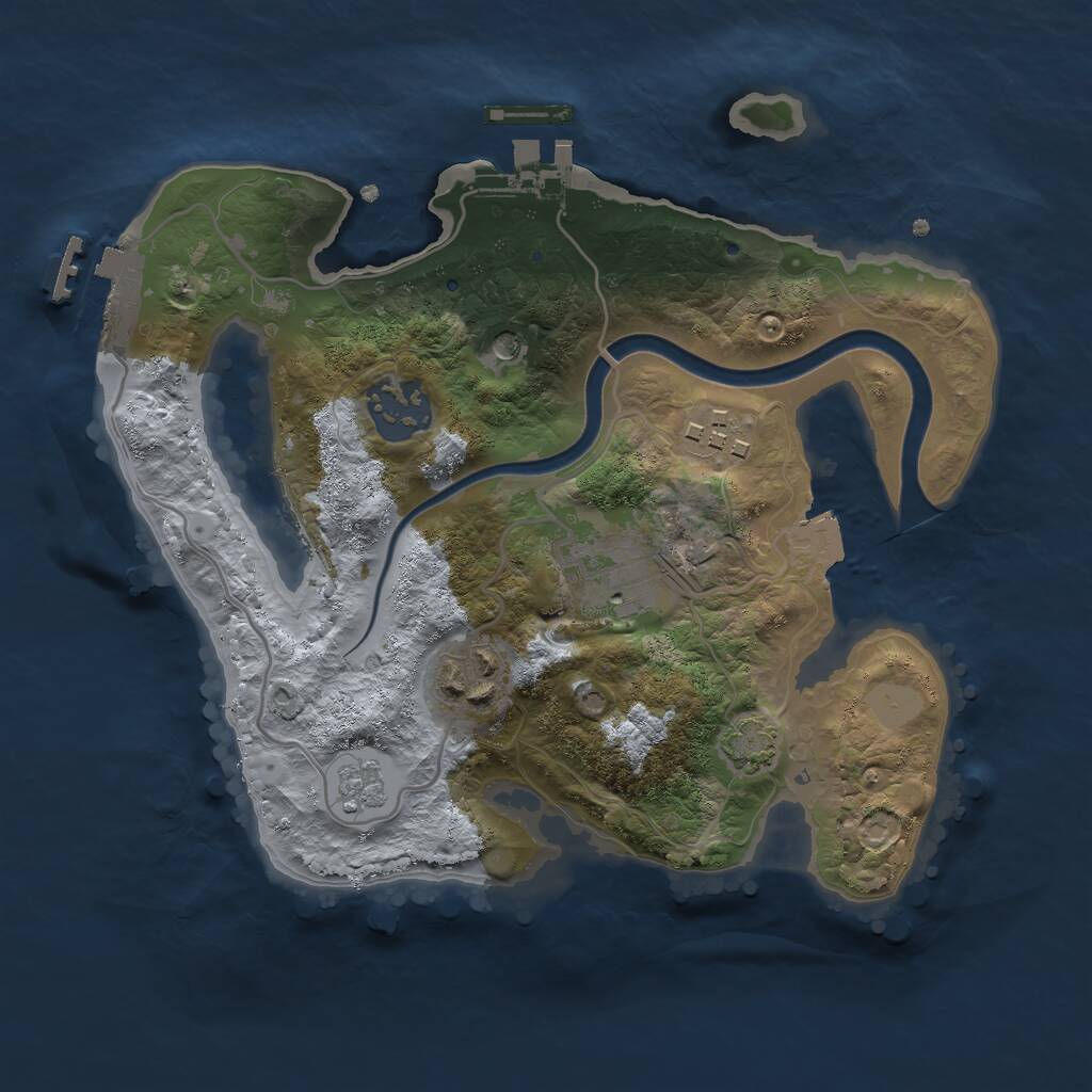 Procedural Map :: Rust Map :: Just-Wiped