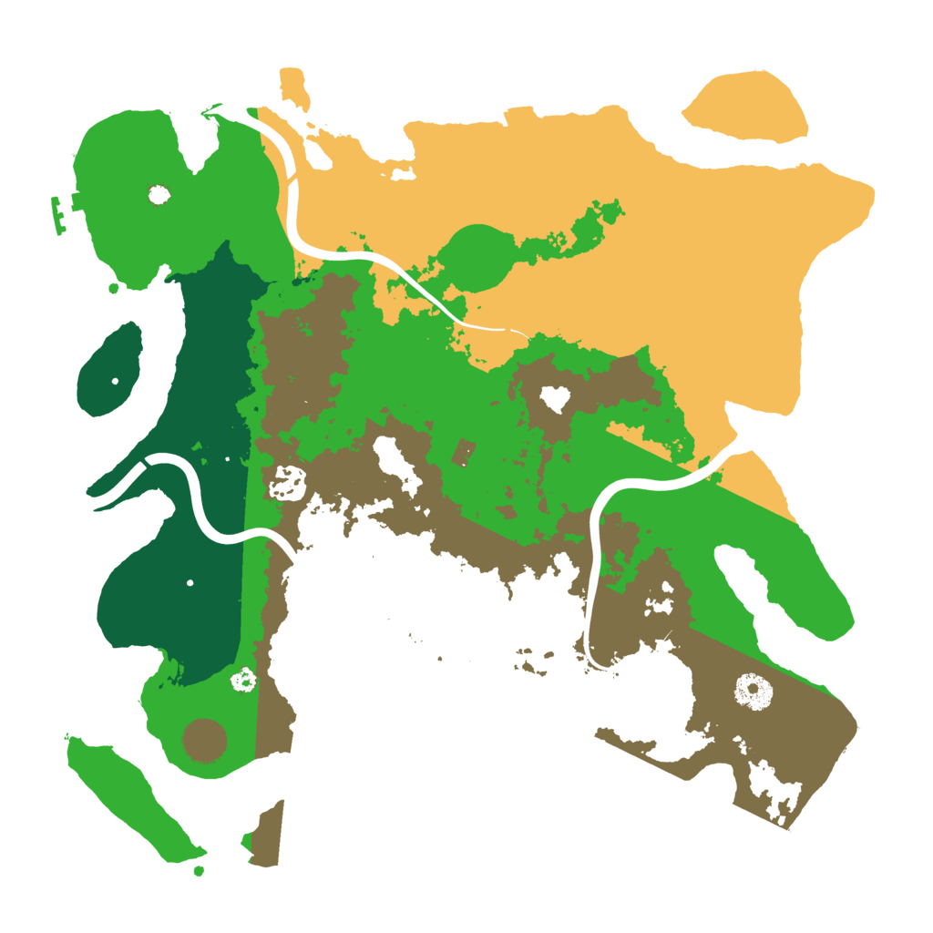 Biome Rust Map: Procedural Map, Size: 3700, Seed: 1759635472