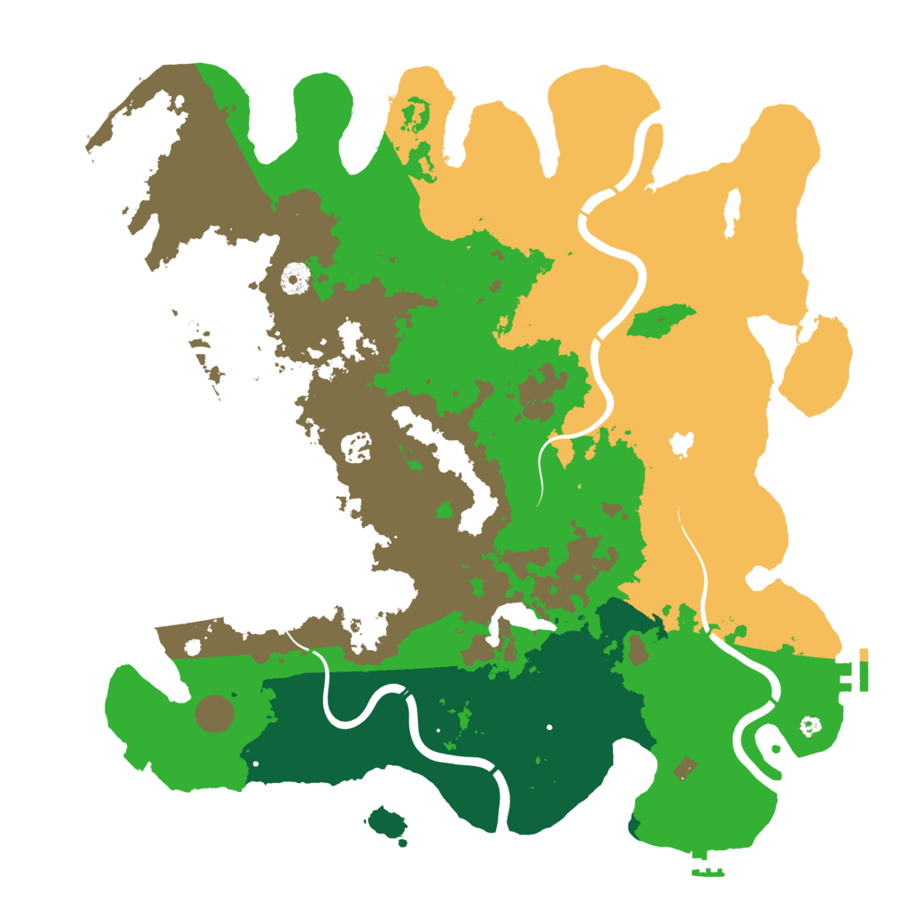 Biome Rust Map: Procedural Map, Size: 4250, Seed: 694289338