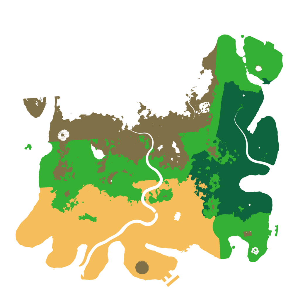 Biome Rust Map: Procedural Map, Size: 4000, Seed: 1944455001