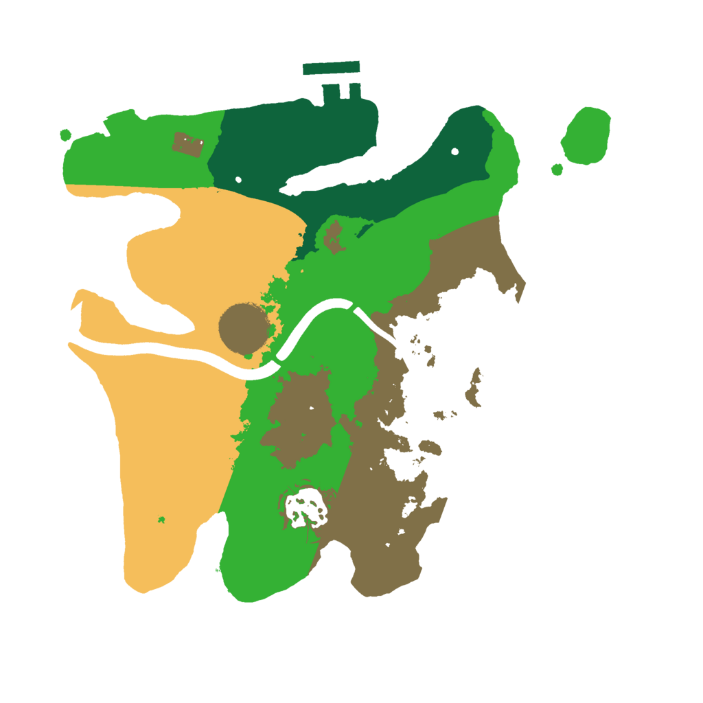 Biome Rust Map: Procedural Map, Size: 2500, Seed: 89755