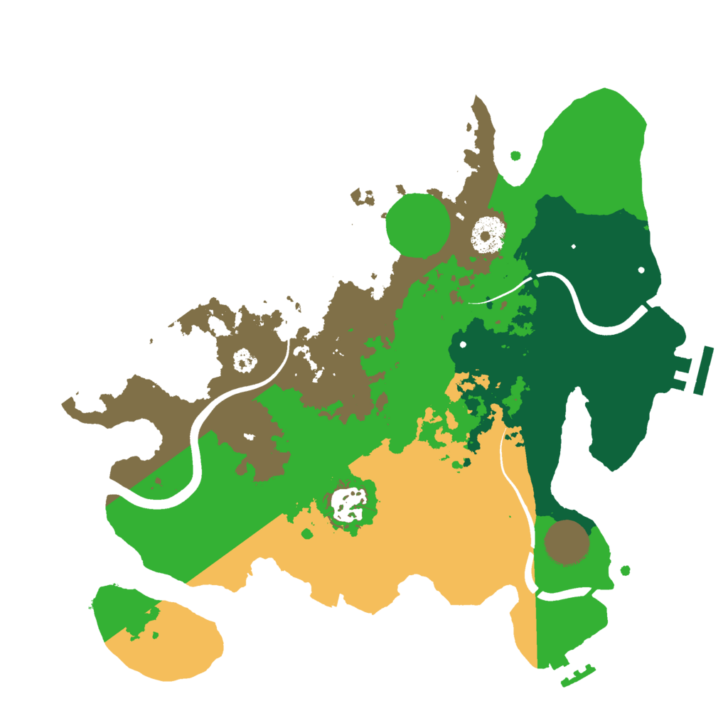 Biome Rust Map: Procedural Map, Size: 3000, Seed: 444586