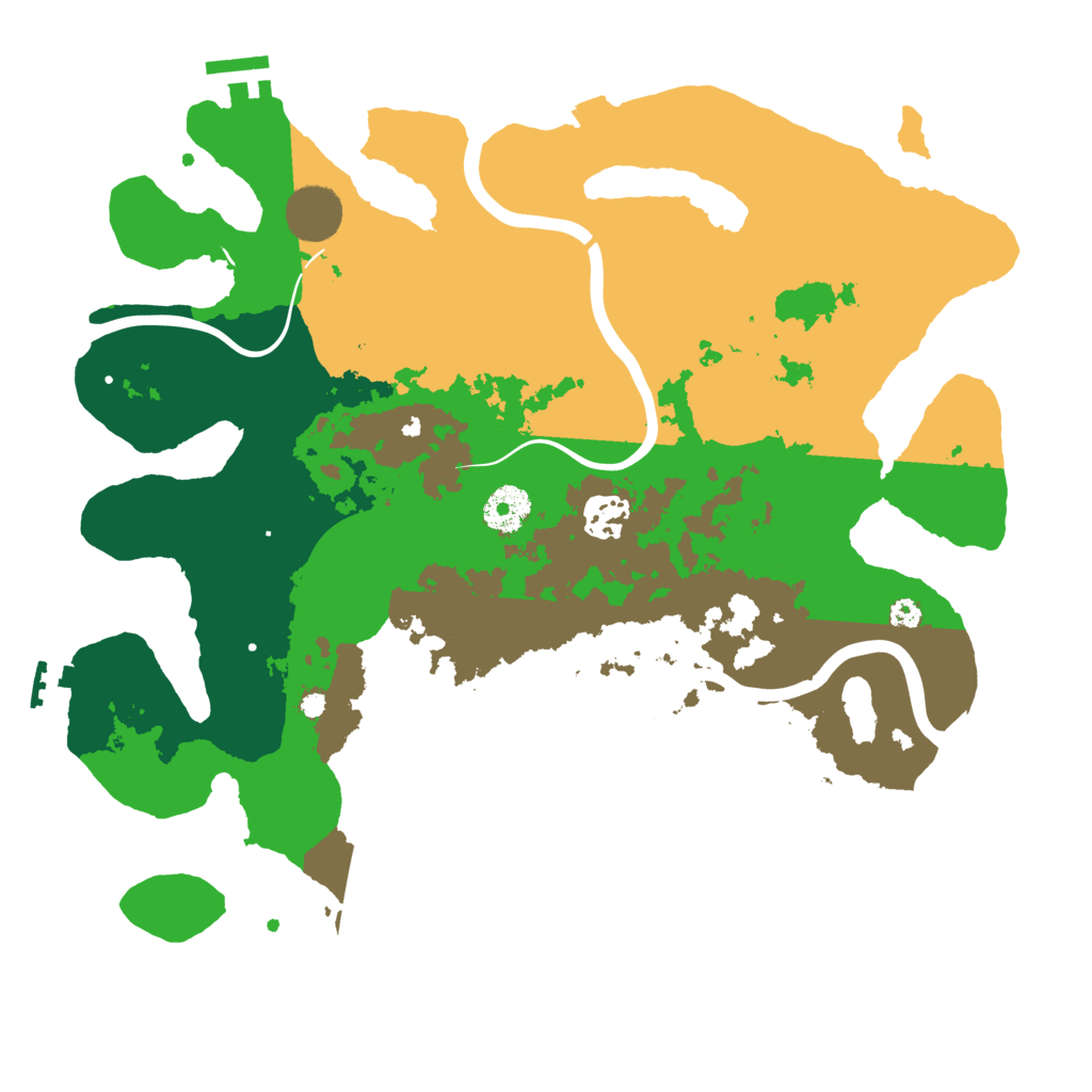 Biome Rust Map: Procedural Map, Size: 3500, Seed: 43243