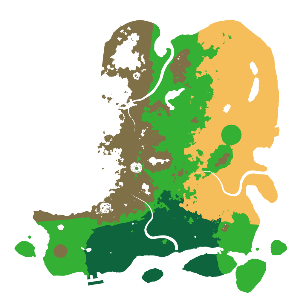 Biome Rust Map: Procedural Map, Size: 4000, Seed: 12582