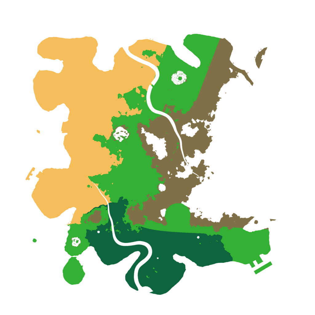 Biome Rust Map: Procedural Map, Size: 3300, Seed: 1922680968