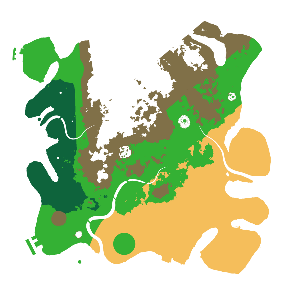 Biome Rust Map: Procedural Map, Size: 3500, Seed: 315031507