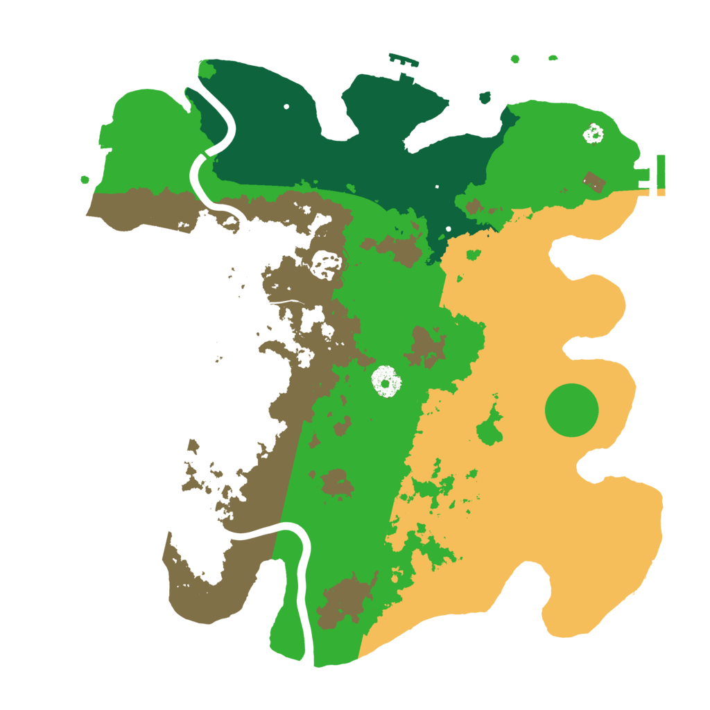 Biome Rust Map: Procedural Map, Size: 3500, Seed: 1186800106