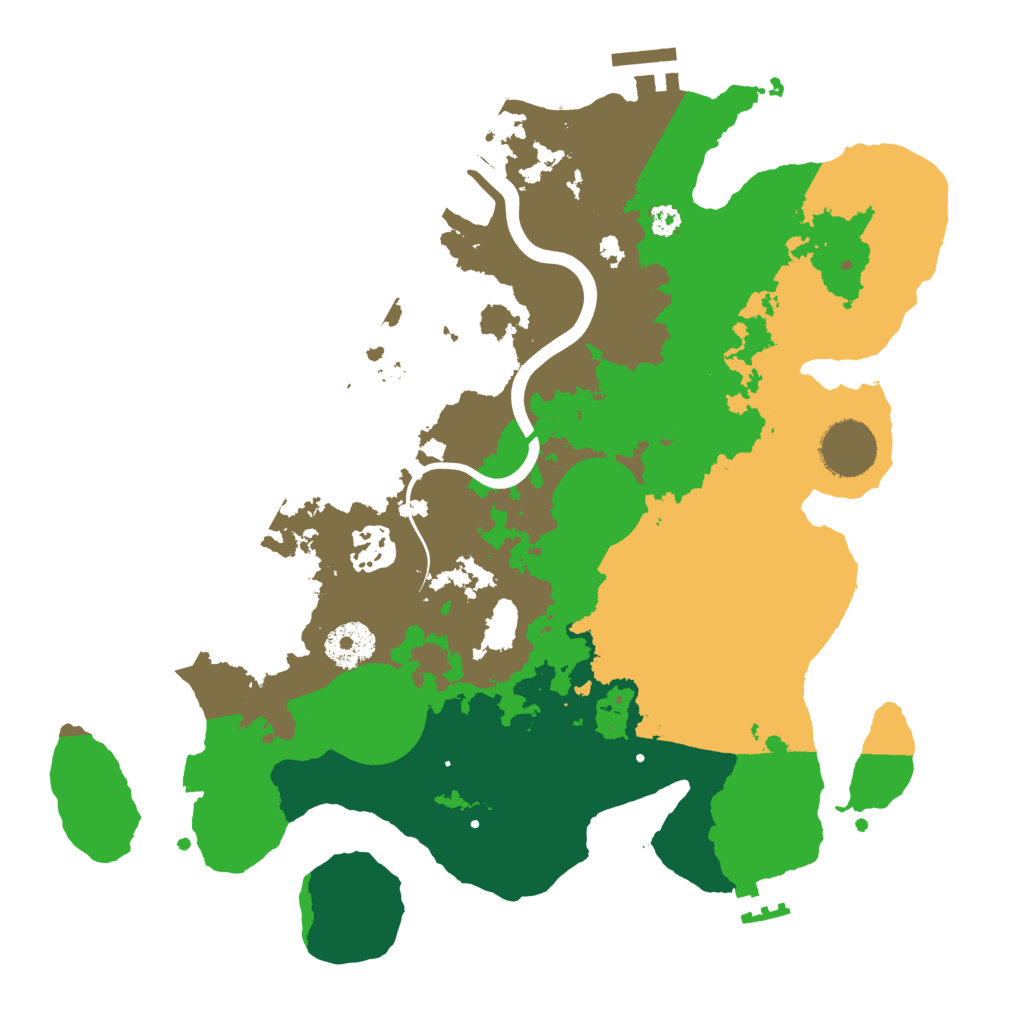 Biome Rust Map: Procedural Map, Size: 3200, Seed: 120000