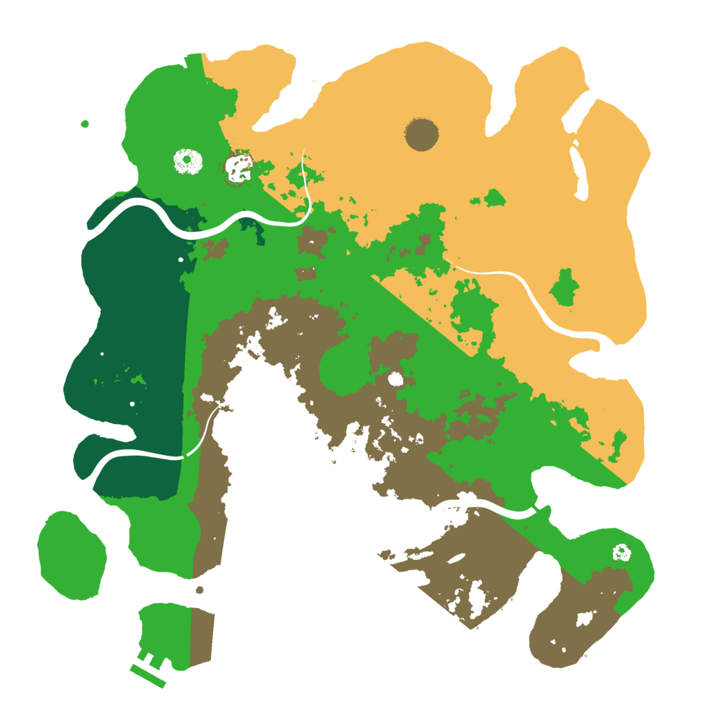 Biome Rust Map: Procedural Map, Size: 3750, Seed: 791173509