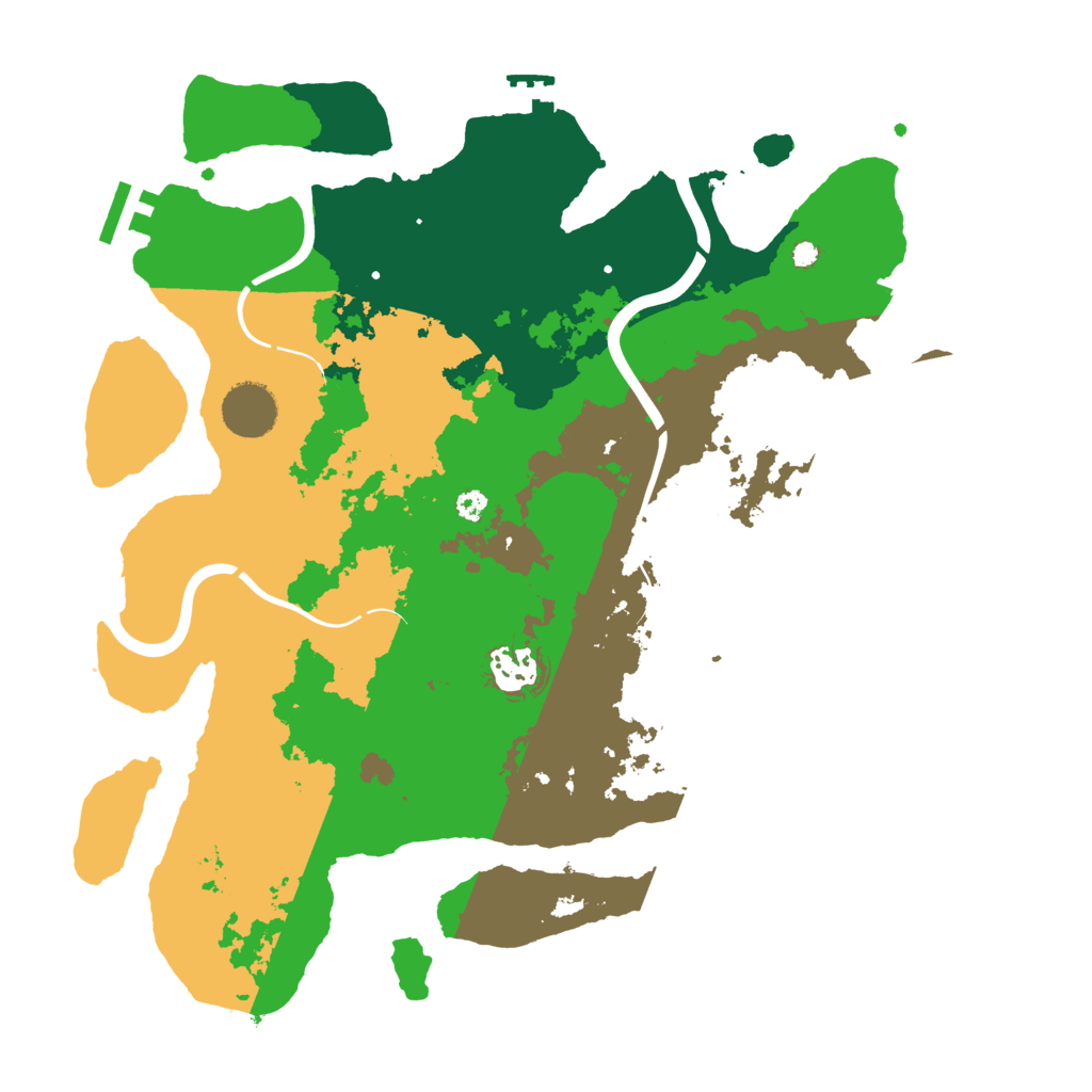 Biome Rust Map: Procedural Map, Size: 3500, Seed: 1265975880