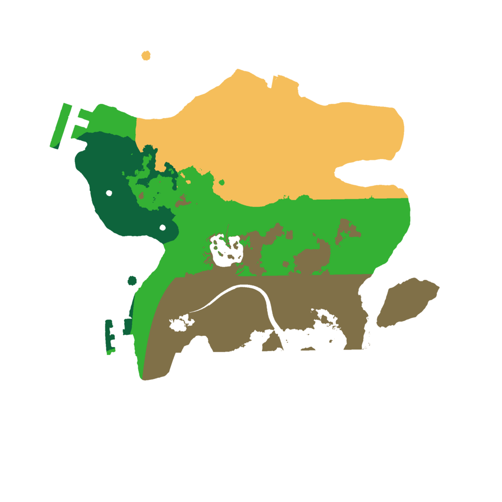 Biome Rust Map: Procedural Map, Size: 2200, Seed: 3473475