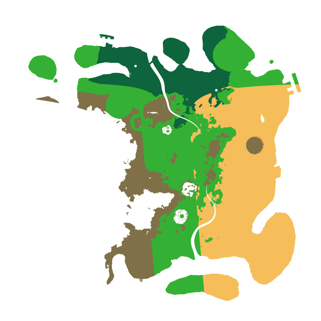 Biome Rust Map: Procedural Map, Size: 3300, Seed: 940169