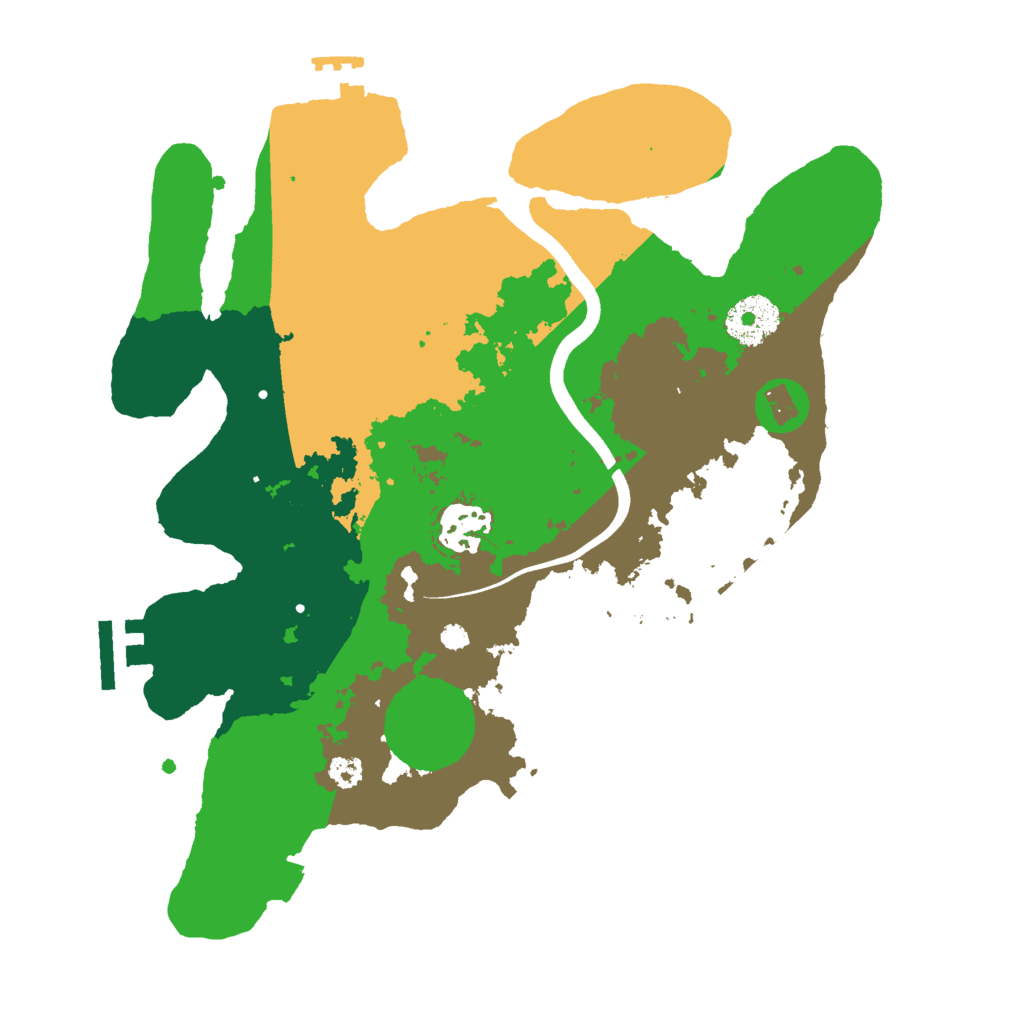 Biome Rust Map: Procedural Map, Size: 3000, Seed: 970760801