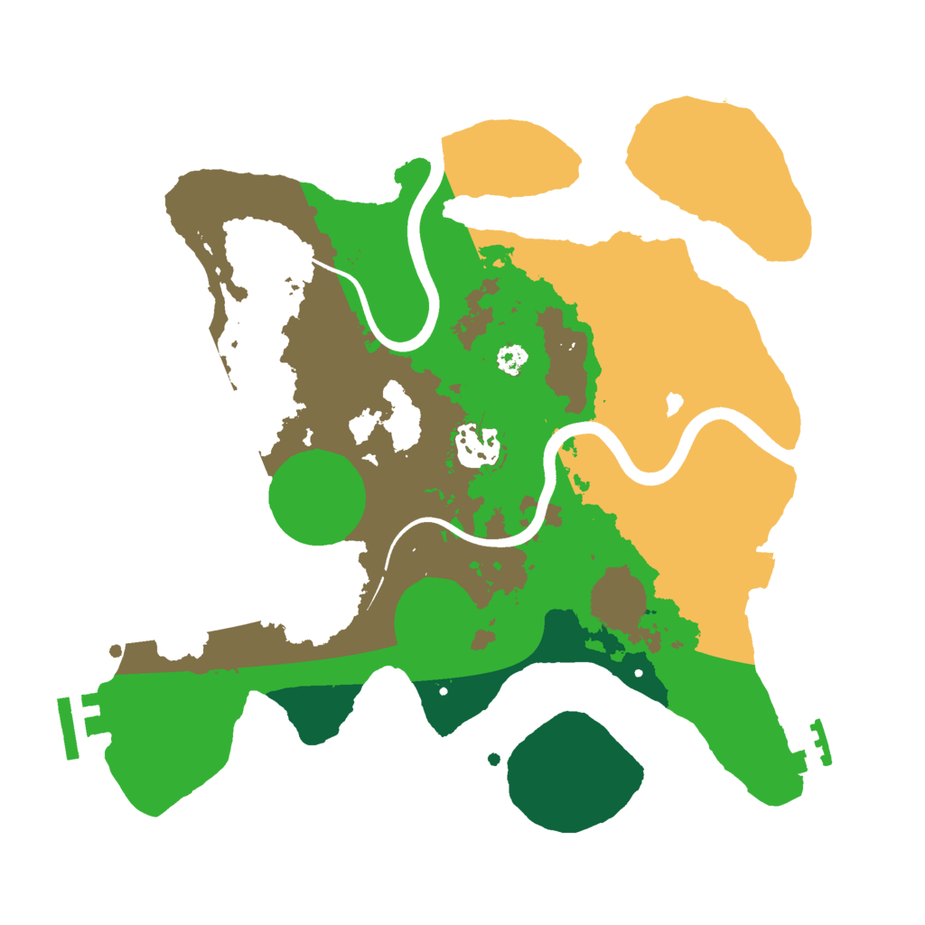Biome Rust Map: Procedural Map, Size: 3000, Seed: 1790005802