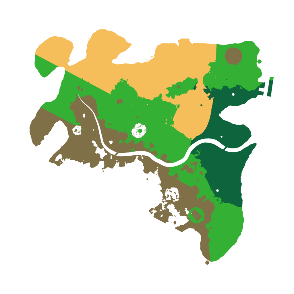 Biome Rust Map: Procedural Map, Size: 3000, Seed: 96737