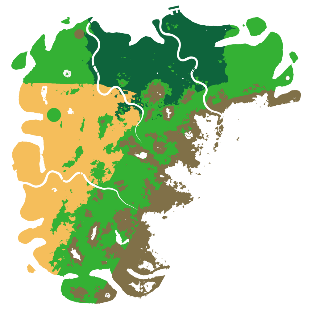 Biome Rust Map: Procedural Map, Size: 6000, Seed: 1175485207