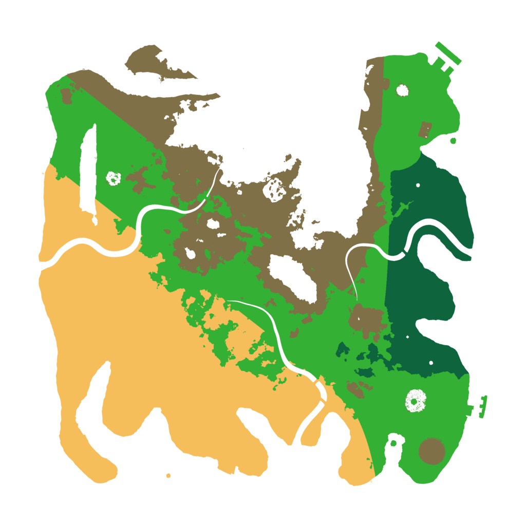 Biome Rust Map: Procedural Map, Size: 3500, Seed: 1208964889