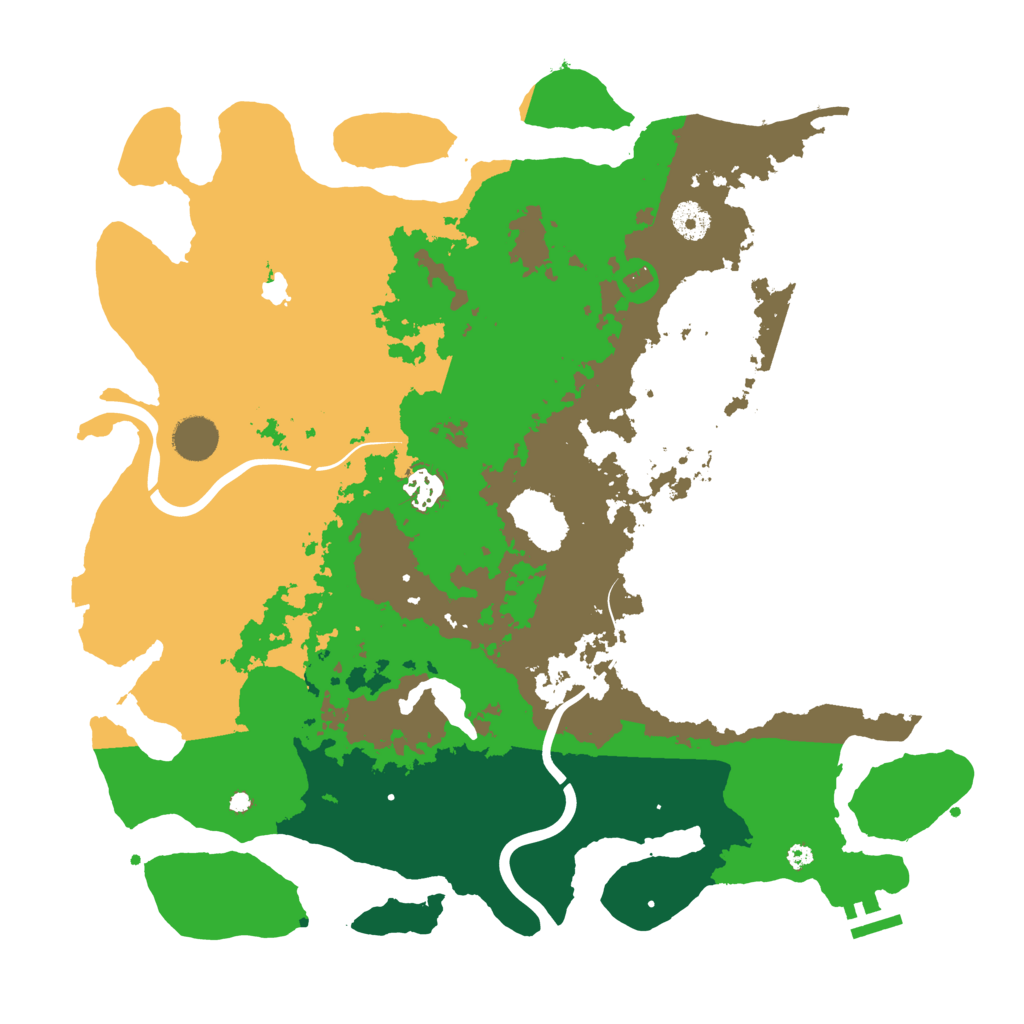 Biome Rust Map: Procedural Map, Size: 4000, Seed: 14787758