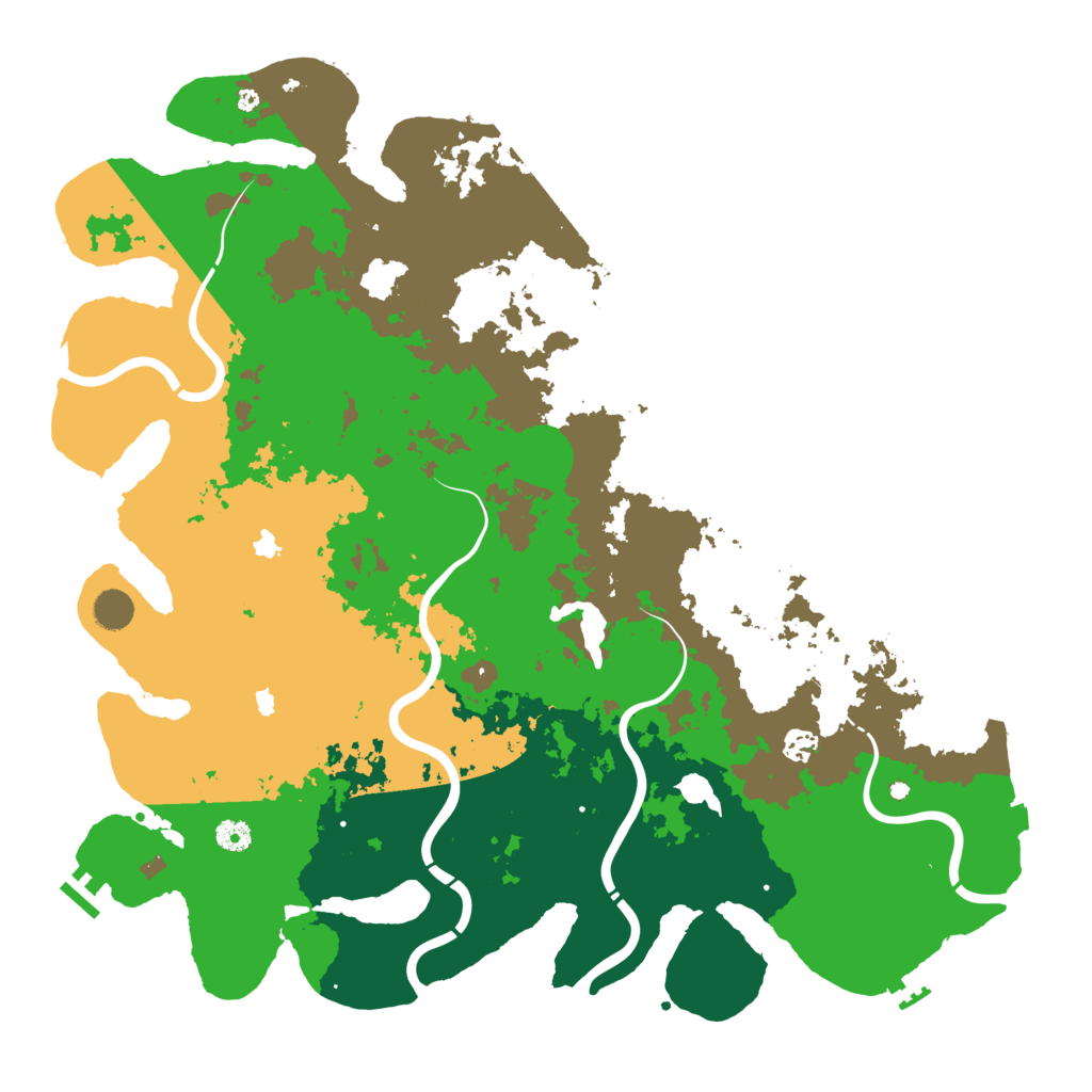 Biome Rust Map: Procedural Map, Size: 4750, Seed: 62131
