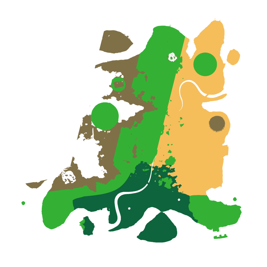 Biome Rust Map: Procedural Map, Size: 3000, Seed: 2054172091