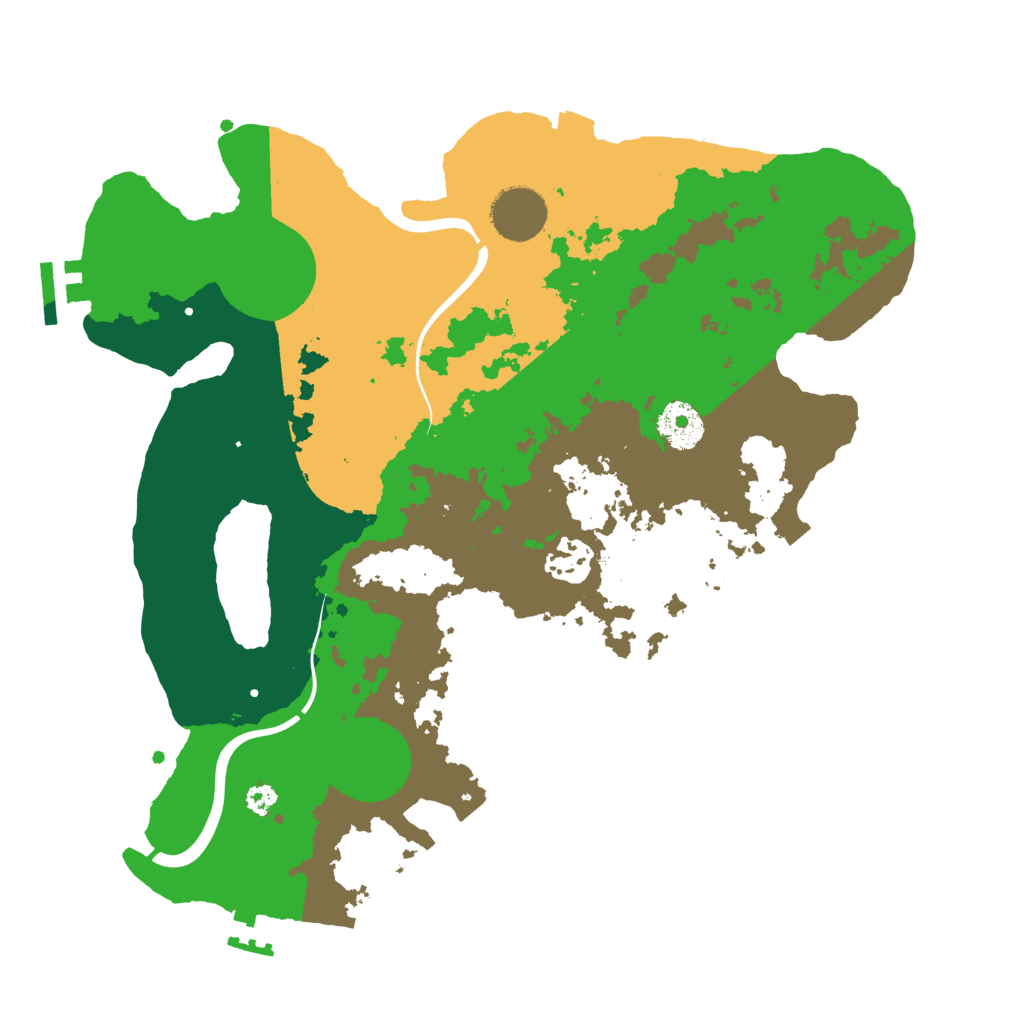 Biome Rust Map: Procedural Map, Size: 3300, Seed: 54785