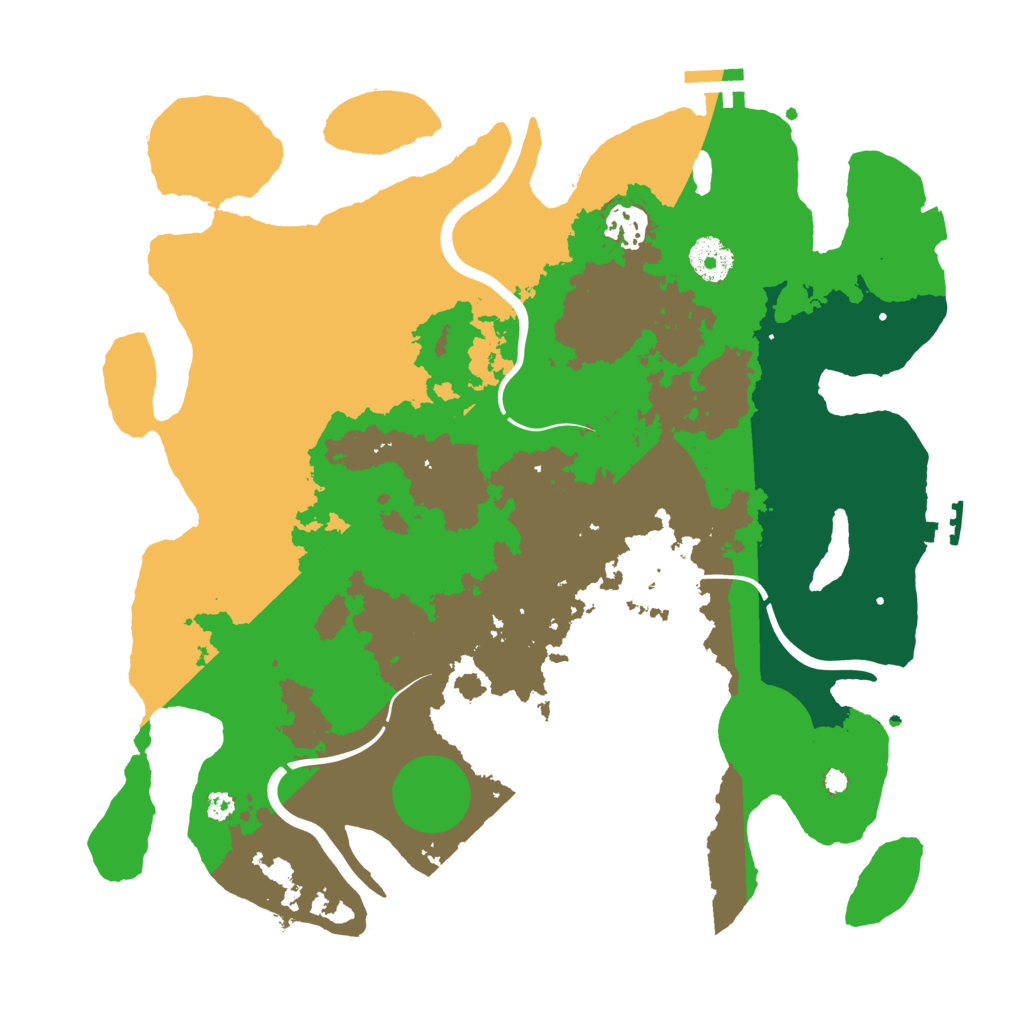 Biome Rust Map: Procedural Map, Size: 3500, Seed: 1328391659