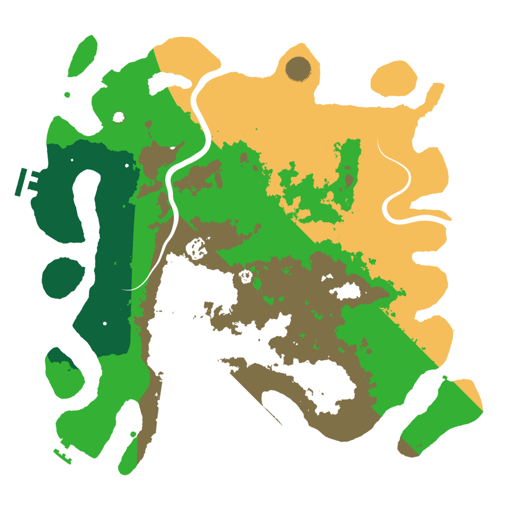 Biome Rust Map: Procedural Map, Size: 3600, Seed: 2132194442