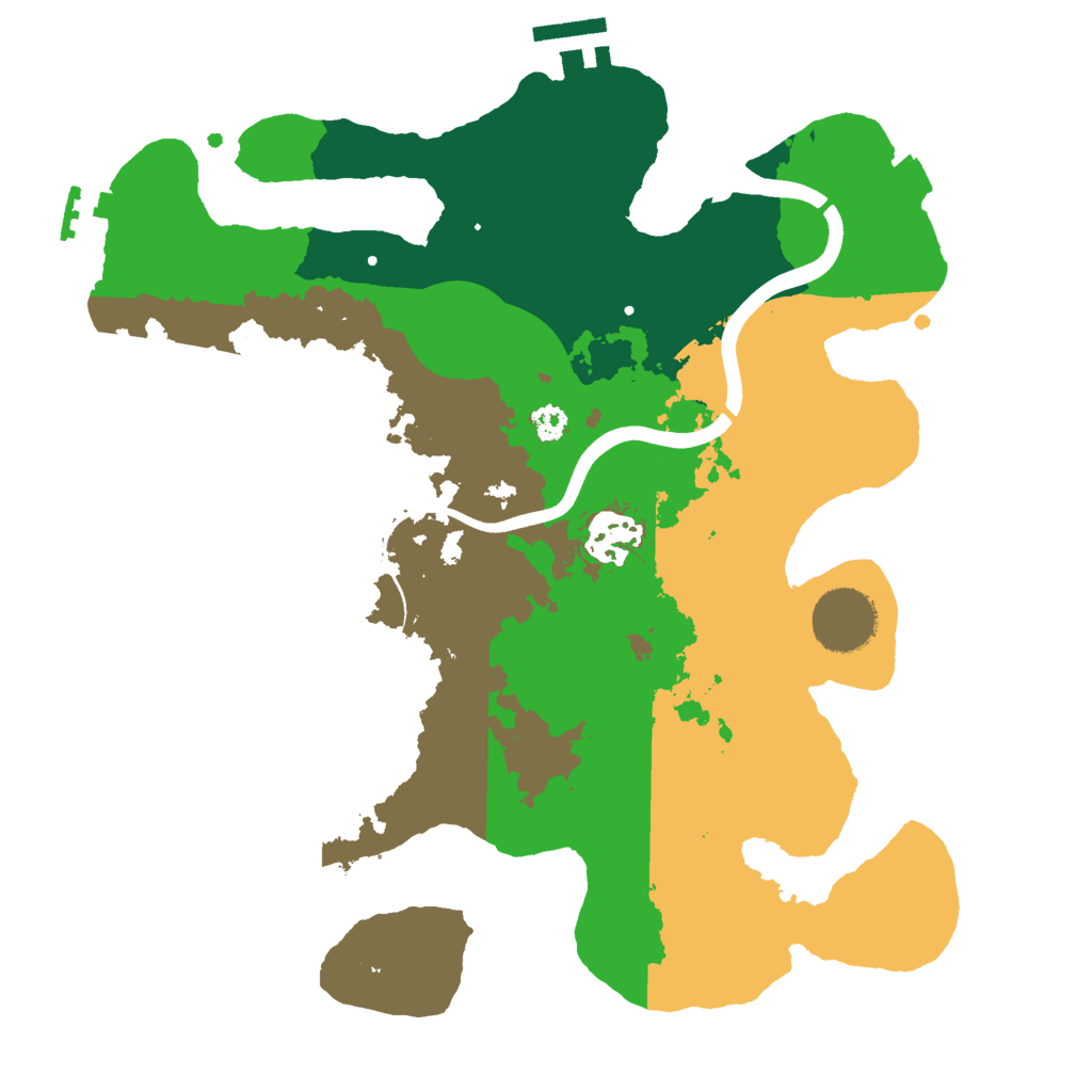 Biome Rust Map: Procedural Map, Size: 3000, Seed: 698477907